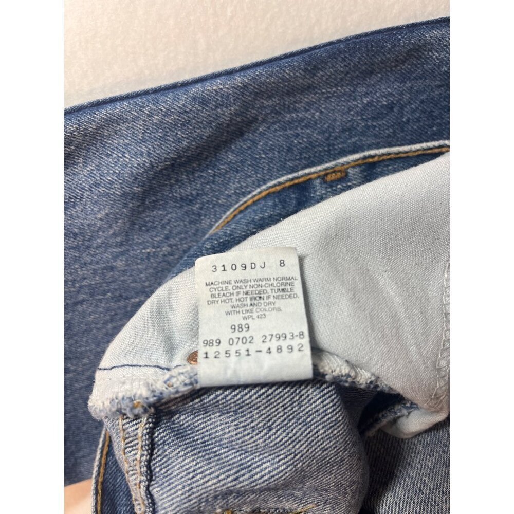 Levi's 550 Relaxed Fit Tapered Leg Size 12 Petite Vintage Jeans - Picture 7 of 8